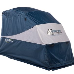 Curved Sport Speedway Shelter Replacement Cover set up