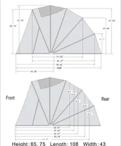sport speedway shelter dimensions diagram in inches