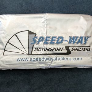 Sport Speedway Shelter Double Duty Cover folded up