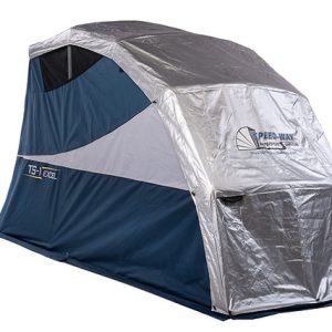 touring speedway shelter double duty cover setup