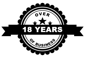 Speedway Shelters badge: over 18 years in business