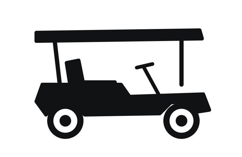 Golf cart silhouette