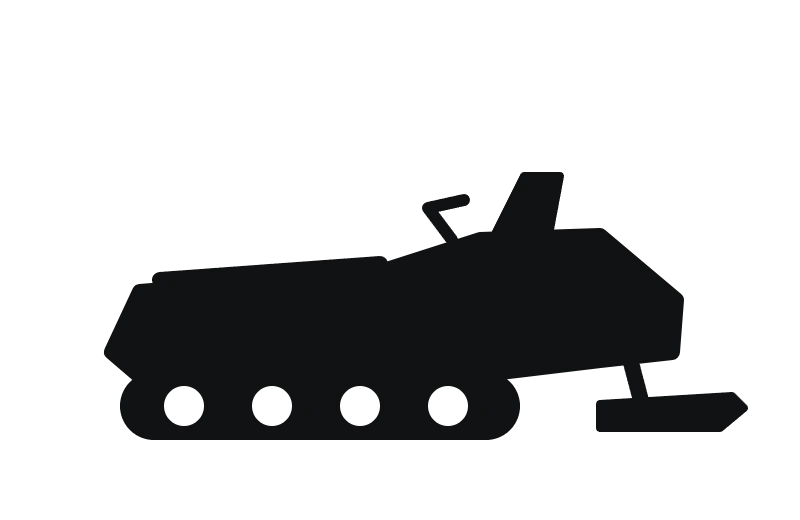 Snowmobile silhouette