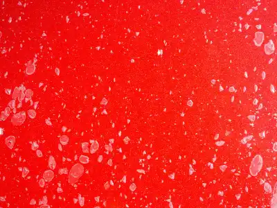 Motorcycle paint after 5 years outside, oxidized and peeling from UV exposure